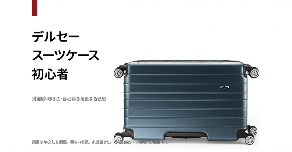 忙しい会社員必見！初心者が失敗しないデルセースーツケース選びの7つのチェックポイント